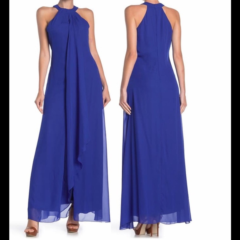 Meghan LA Aphrodite Halter Maxi Dress